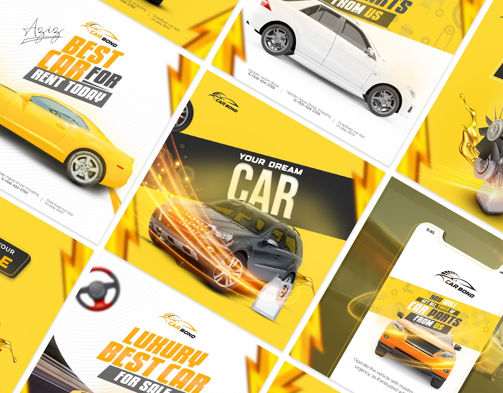 Car Manipulation Social Media Banner Design
