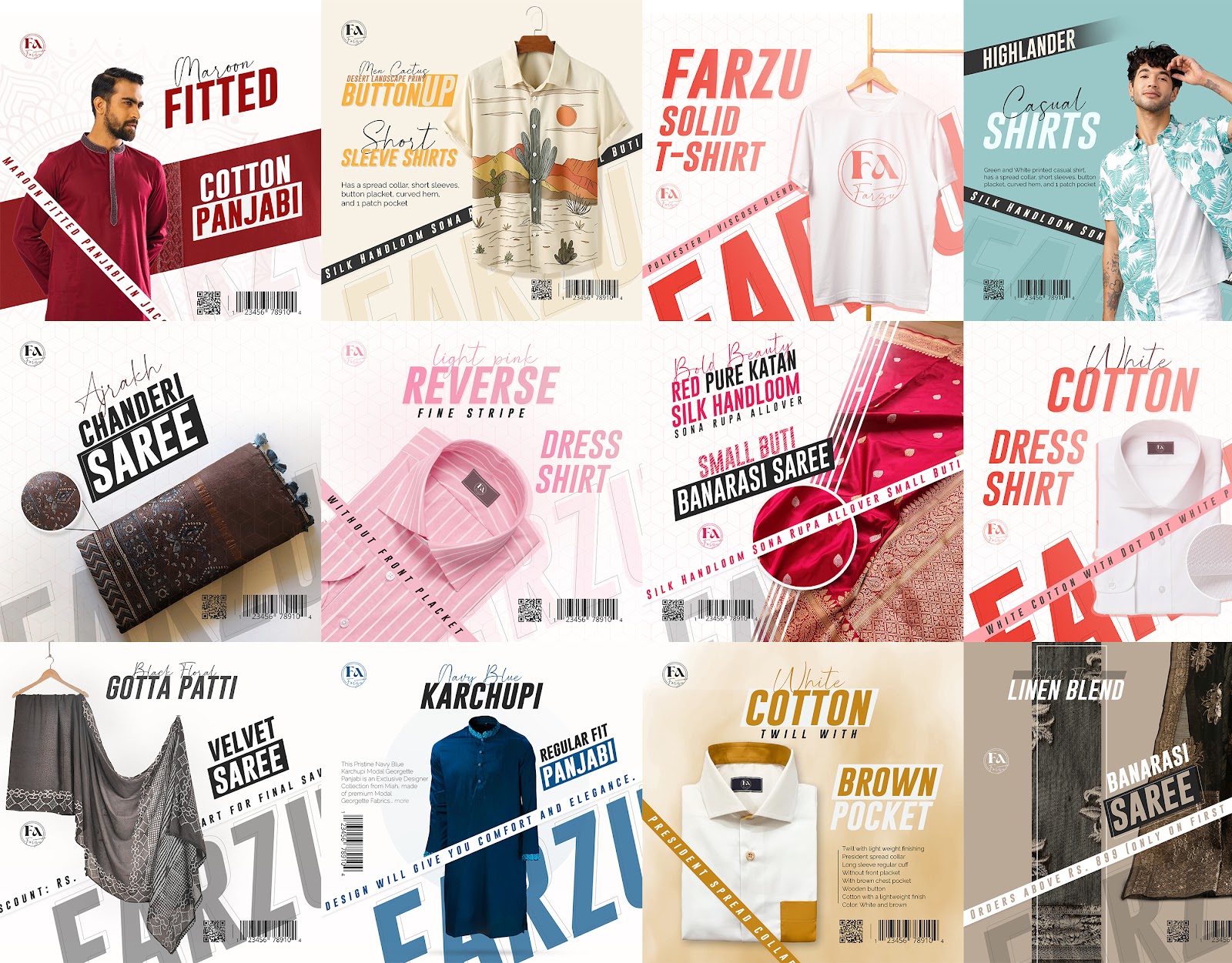 Clothing Brand Product Feature Banner Design
