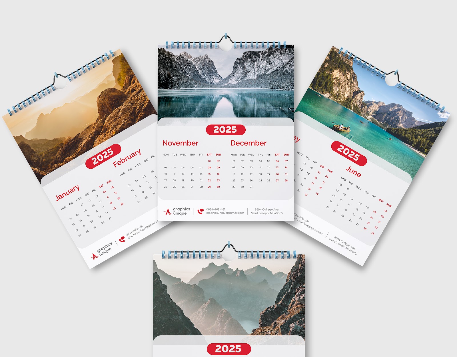 Wall Calendar Design Vol. 01