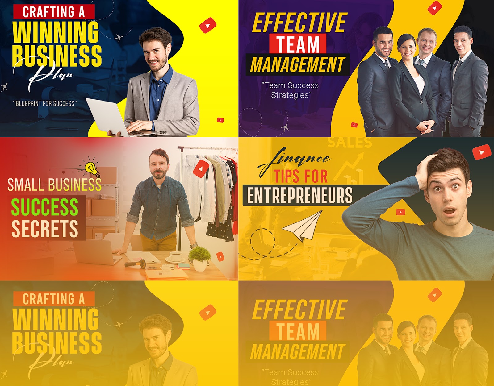 Business Trams Thumbnail Design